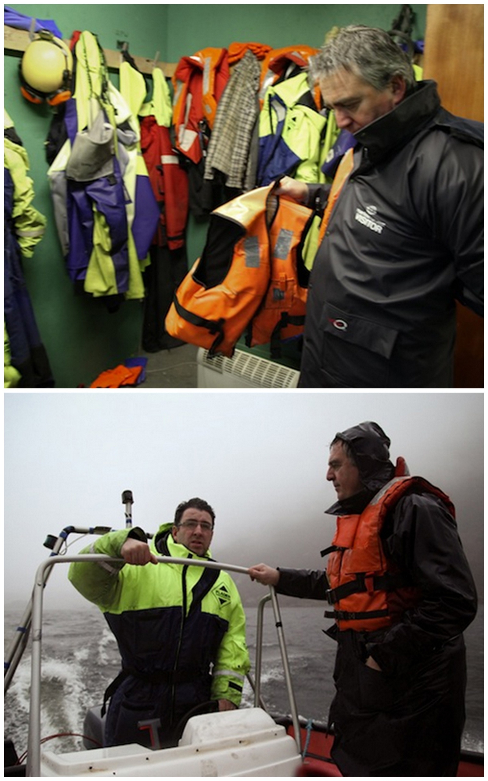Equipe de pêcheur de saumon